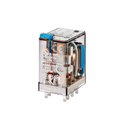 Finder Type 55.32 RELAY 12VAC, LED & TEST BUTTON, 2CO 10A@250VAC, AU FLASHED