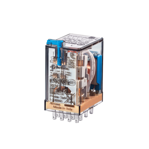 Finder Type 55.34 RELAY 6VDC, LED & TEST BUTTON, 4CO 7A@250VA