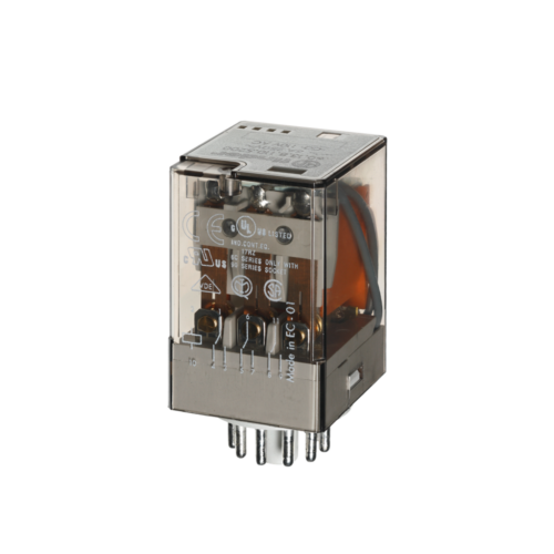 Finder Type 60.13 RELAY 11 PIN, MECH INDICATOR & TEST BUTTON, 3CO 10A@250VAC