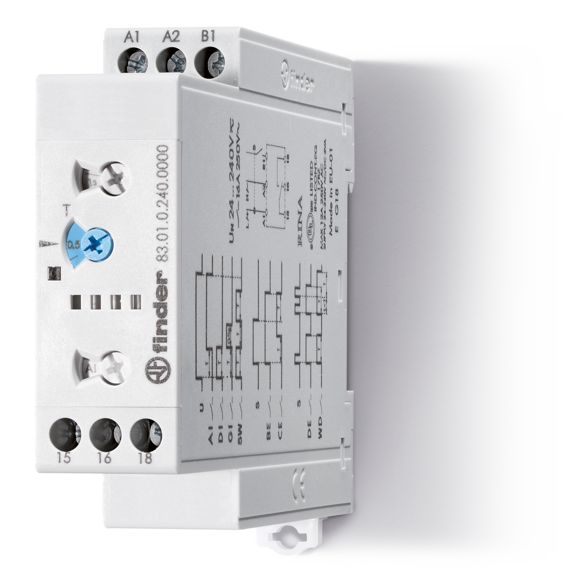Finder TIMER MULTI (AI,DI,GI,SW,BE,CE,DE,WD), 1CO 16A@250VAC, 24-240VAC/DC