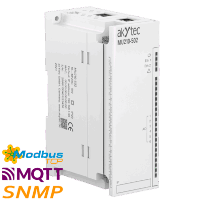 akyTec MU210 Modbus TCP Analog Output Module