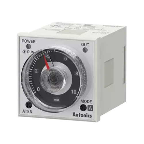 Autonics AT Series Multi-Range Timer – 48x48mm, Plug-In