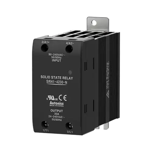 Autonics SRH1 DIN Rail SSR with Heatsink – 1-Phase