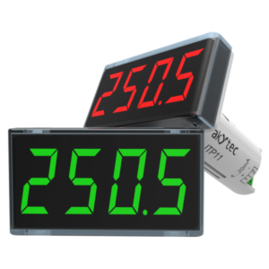 akYtec ITP11 Process Indicator – 4-20mA Loop Powered, 22.5mm Panel Mount