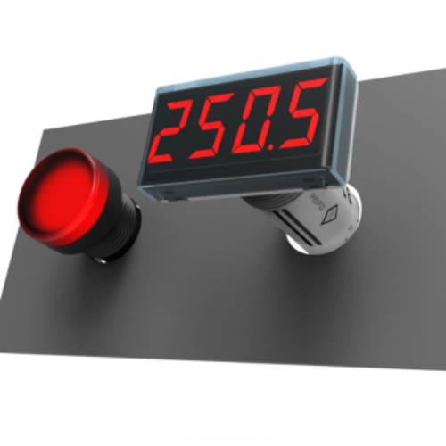 akYtec ITP16 Temperature Indicator – PT100 / Type K, NPN Output, 22.5mm Panel Mount