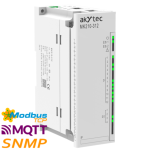 akYtec MK210-312 I/O Module – 12DI + 4 Relay, Modbus TCP, Ethernet