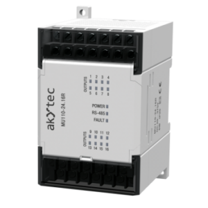 akYtec MU110-6U Analog Output Module – 6x 0-10V, Modbus RTU, 24VDC